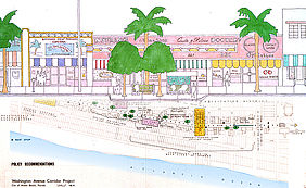 Plan für die Wiederbelebung der Washington Avenue, Miami Beach, Florida, 1978