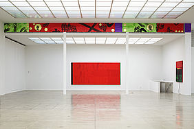 Kerry James Marshall: Red (If they come in the morning); Robert Johnson Frieze; Buy Black. Secession, 2012; Photo: Wolfgang Thaler