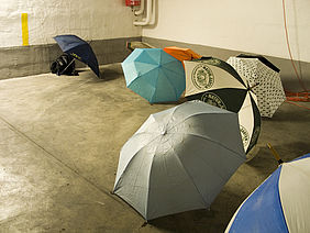Parkende Schirme