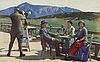 Auf der Terrasse beim Ottohaus