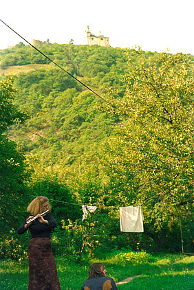 Kommune Kahlenberg, 1974. © Hans Scheugl / Wien Museum.