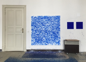 Tschoon Su KIM: BLAU BERLIN (Ausstellungsansicht); Courtesy: Galerie Son, Berlin